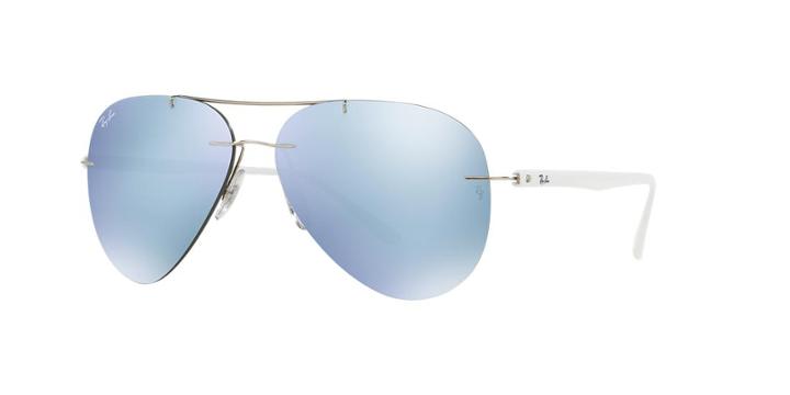 Ray-ban Silver Aviator Sunglasses - Rb8058
