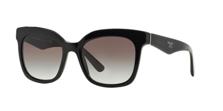 Prada Pr 24qs 53 Black Square Sunglasses