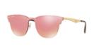 Ray-ban Clubmaster Gold Shield Sunglasses - Rb3576n
