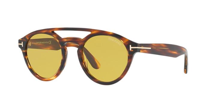 Tom Ford Clint Brown Round Sunglasses - Ft0537