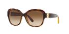 Michael Kors 55 Tabitha Tortoise Square Sunglasses - Mk6027