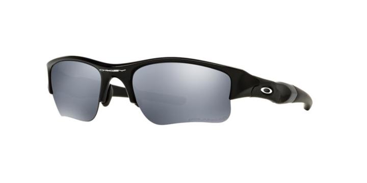 Oakley Flak Jacket Xlj Black Rectangle Sunglasses, Polarized - Oo9011