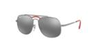 Ray-ban Rj9561s 50 Gunmetal Matte Square Sunglasses