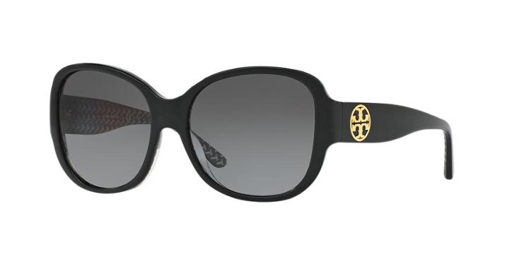 Tory Burch 56 Black Square Sunglasses - Ty7108