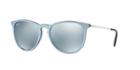 Ray-ban 54 Erika Silver Round Sunglasses - Rb4171