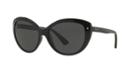 Prada Pr 16ss 57 Black Cat-eye Sunglasses