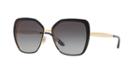 Dolce &amp; Gabbana 56 Black Matte Square Sunglasses - Dg2197