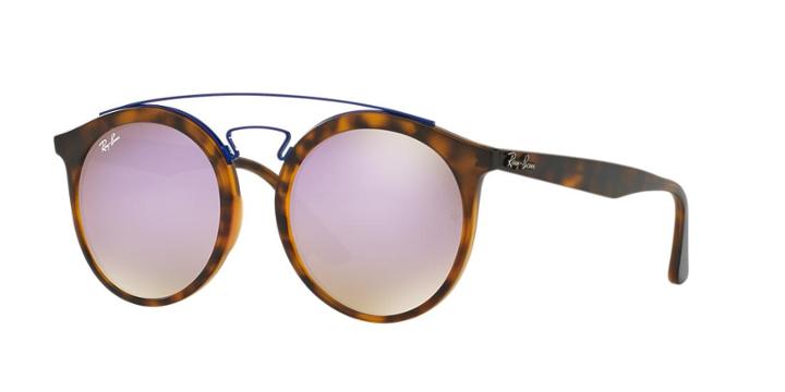 Ray-ban Rb4256f 52 Tortoise Matte Panthos Sunglasses
