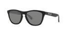 Oakley Frogskin Black Matte Square Sunglasses, Polarized - Oo9013