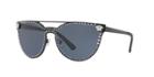 Versace 45 Black Matte Cat-eye Sunglasses - Ve2177