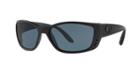 Costa Fisch Polarized 64 Black Rectangle Sunglasses