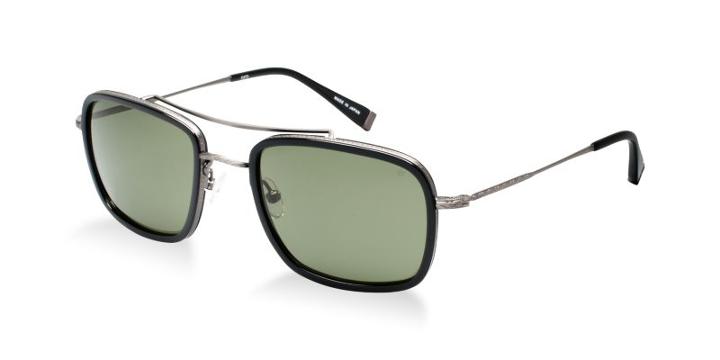 John Varvatos Jv789 Black Aviator Sunglasses