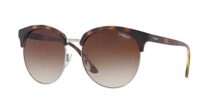 Vogue Vo5143sd 59 Gunmetal Round Sunglasses