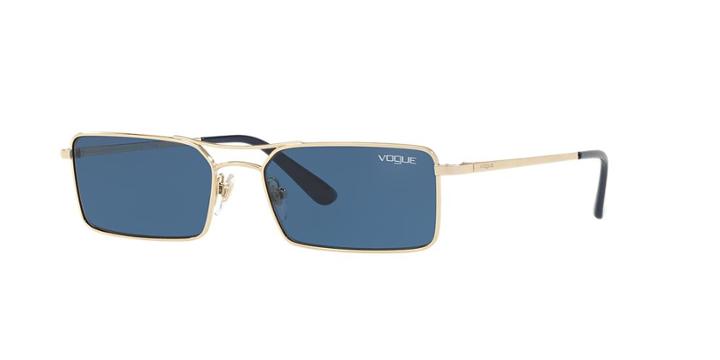 Vogue Vo4106s 55 Gold Rectangle Sunglasses