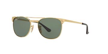 Ray-ban Jr. 49 Gold Square Sunglasses - Rj9540s