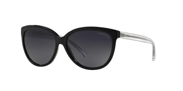 Coach 57 Black Square Sunglasses - Hc8153