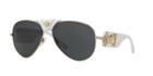 Versace Multicolor Aviator Sunglasses - Ve2150q