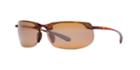 Maui Jim Banyans Tortoise Rectangle Sunglasses, Polarized