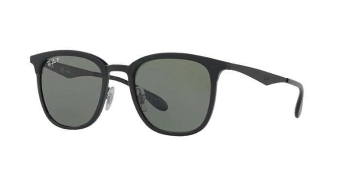 Ray-ban Black Matte Square Sunglasses - Rb4278