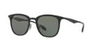 Ray-ban Black Matte Square Sunglasses - Rb4278