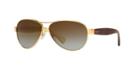 Ralph Gold Aviator Sunglasses, Polarized - Ra4096