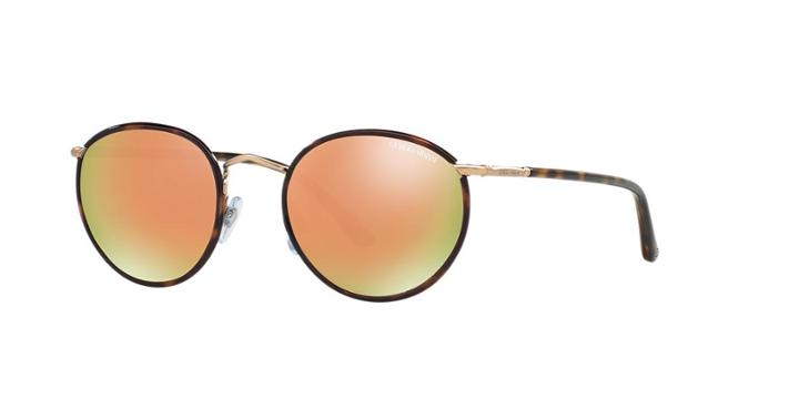 Giorgio Armani 51 Bronze Matte Round Sunglasses - Ar6016j