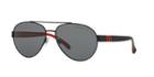 Polo Ralph Lauren Black Matte Aviator Sunglasses - Ph3098