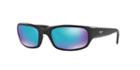 Maui Jim Stingray Bh Black Matte Rectangle Sunglasses, Polarized