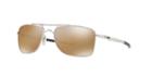 Oakley 62 Gauge 8 Prizm Tungsten Silver Rectangle Sunglasses - Oo4124