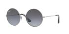 Ray-ban 55 Gunmetal Round Sunglasses - Rb3592