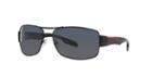 Prada Linea Rossa Black Wrap Sunglasses, Polarized - Ps 53ns