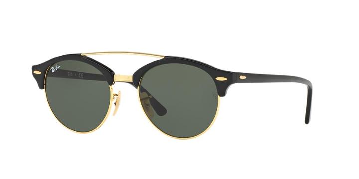 Ray-ban Black Round Sunglasses - Rb4346