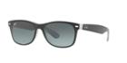 Ray-ban 55 Wayfarer Black Matte Square Sunglasses - Rb2132