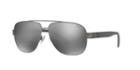 Polo Ralph Lauren 60 Gunmetal Pilot Sunglasses - Ph3110