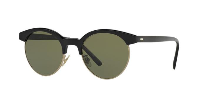Oliver Peoples Ov5346s 51 Ezelle Black Round Sunglasses