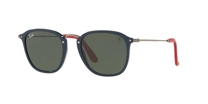 Ray-ban Rb2448nm Scuderia Ferrari Blue Square Sunglasses