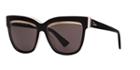 Dior Dior Graphic 55 Black Rectangle Sunglasses