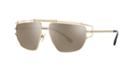 Versace 57 Gold Square Sunglasses - Ve2202