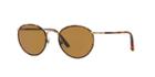 Giorgio Armani Gold Matte Round Sunglasses - Ar6016j
