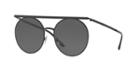 Giorgio Armani 56 Black Round Sunglasses - Ar6069
