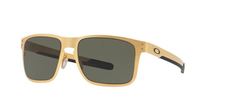 Oakley 55 Holbrook Metal Gold Square Sunglasses - Oo4123