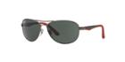 Ray-ban Jr. Gunmetal Matte Aviator Sunglasses - Rj9534s
