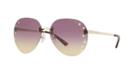 Michael Kors 60 Sydney Gold Pilot Sunglasses - Mk1037