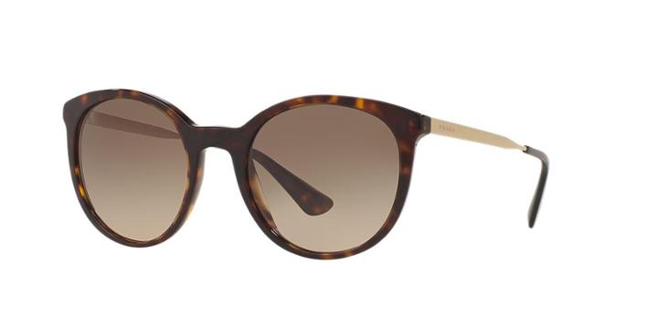 Prada Cinema Tortoise Round Sunglasses - Pr 17ss