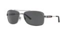 Burberry Gunmetal Rectangle Sunglasses - Be3074