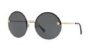 Versace Gold Round Sunglasses - Ve2176