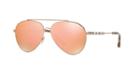 Burberry Gold Aviator Sunglasses - Be3092q