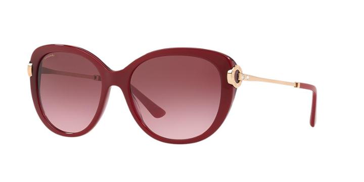 Bvlgari 57 Burgundy Square Sunglasses - Bv8194b