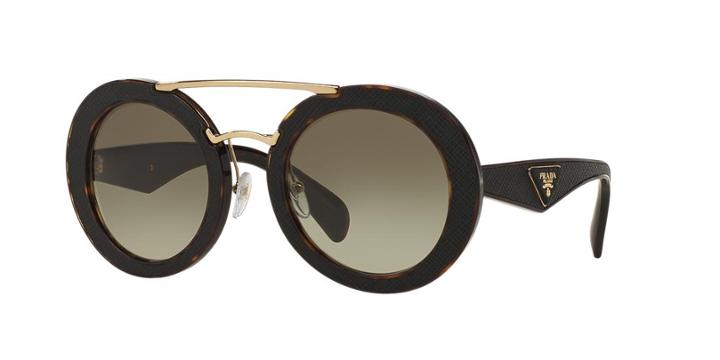 Prada Tortoise Round Sunglasses - Pr 15ss