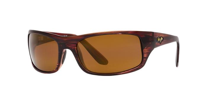 Maui Jim Peahi Brown Rectangle Sunglasses, Polarized